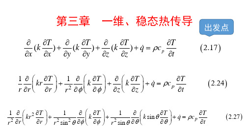 一维、稳态热传导