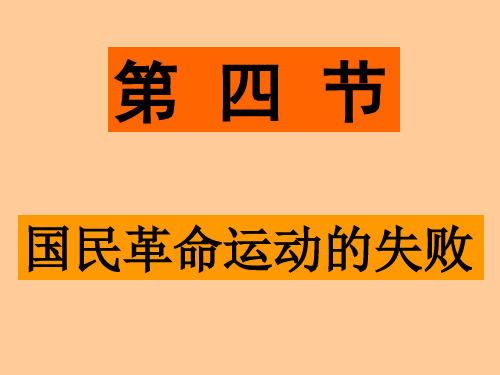 国民革命运动的失败ppt1 人教课标版