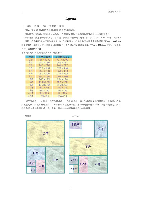 详细的印前知识(全)