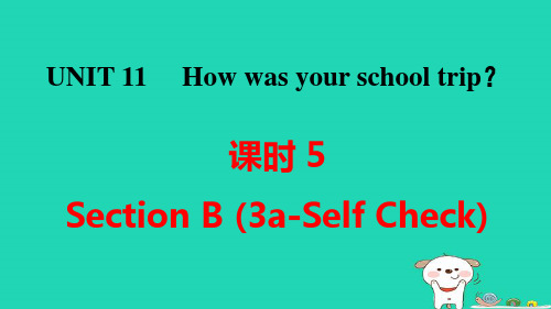 七年级英语下册Unit11课时5SectionB(3a_SelfCheck)课件pptx人教新目标版