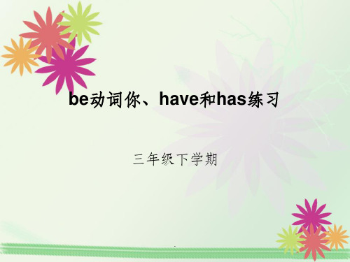 be动词和have,has的用法ppt课件