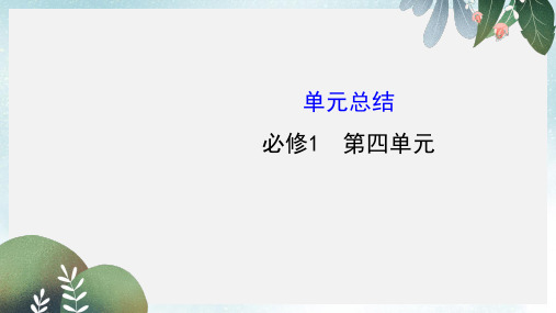 高考政治一轮复习1.4发展社会主义市抄济单元总结课件新人教版必修1