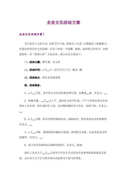 企业文化活动方案_1