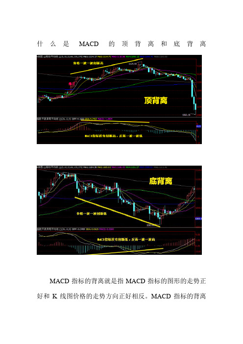 什么是MACD的顶背离和底背离