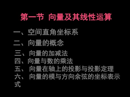5-1第一节向量及其线性运算 50页PPT文档
