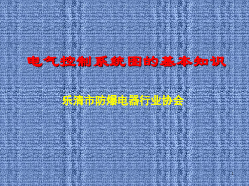 电气控制系统图的基本知识(13.11.21)PPT课件