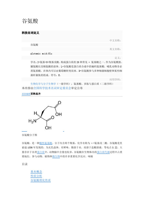 谷氨酸