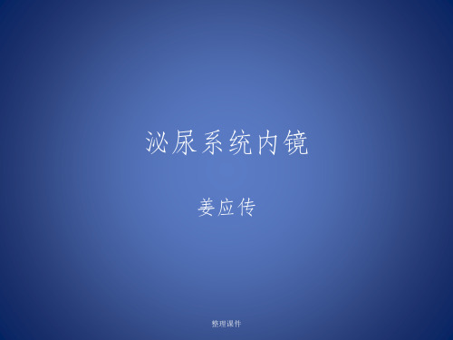 《泌尿系统内镜》