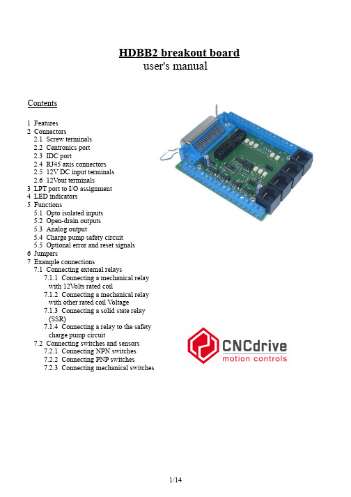 HDBB2信号分离板用户手册说明书