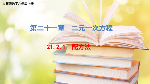 人教版数学九年级上册第二十一章《21.2.1配方法》课件(共18张PPT)