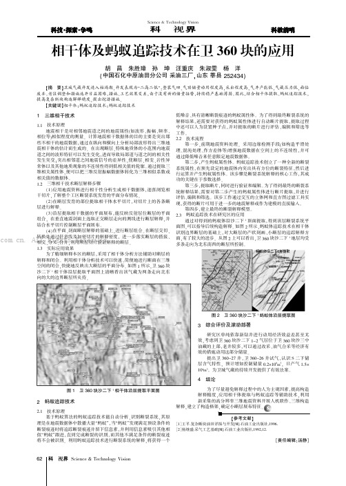 相干体及蚂蚁追踪技术在卫360块的应用