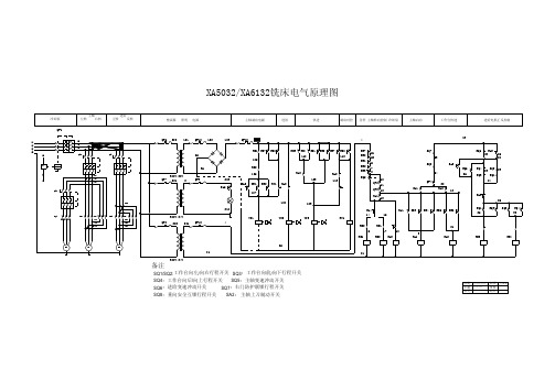 铣床XA6132电气图纸