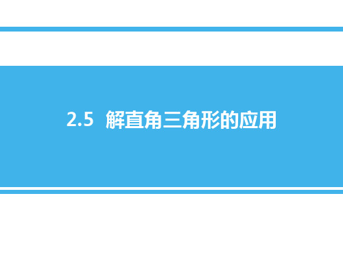 《解直角三角形的应用》数学教学PPT课件(3篇)