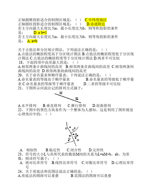 地图学试题