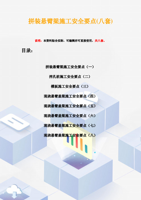 拼装悬臂梁施工安全要点(八套)