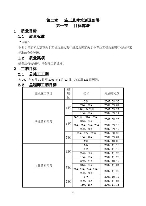 2施工总体策划部署