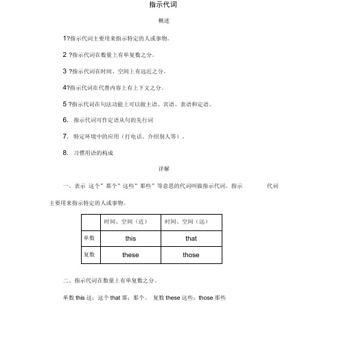 指示代词专题讲座