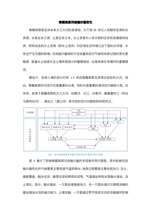 2025届高三地理微考点讲义——青藏高原河流输沙量变化