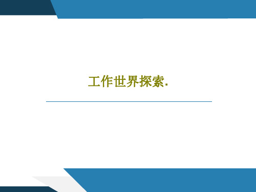 工作世界探索.PPT文档74页