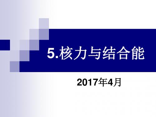 195核力与结合能讲解