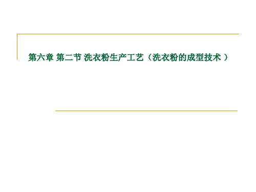 23 洗衣粉生产工艺