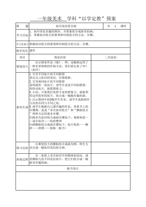 10 拓印花纹组合画