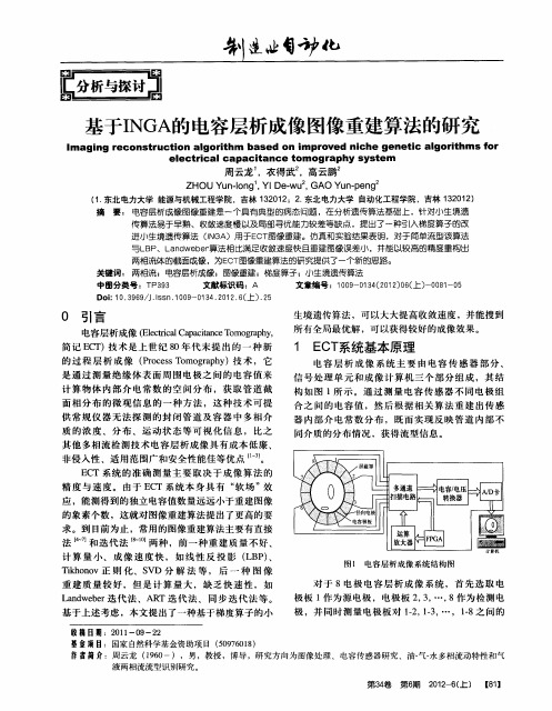 基于INGA的电容层析成像图像重建算法的研究