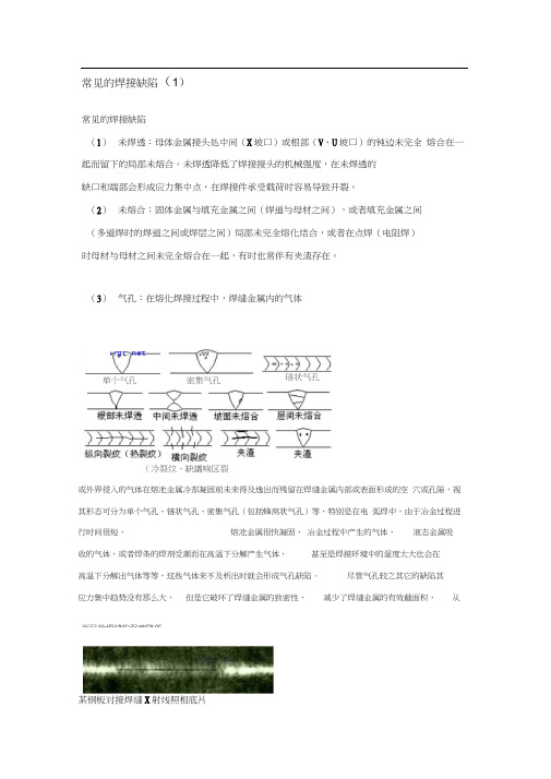 常见的焊接缺陷及缺陷图片.docx