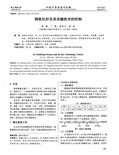 硒氧化炉及其关键技术的控制