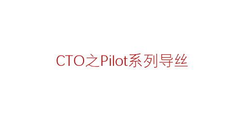 CTO之Pilot系列导丝