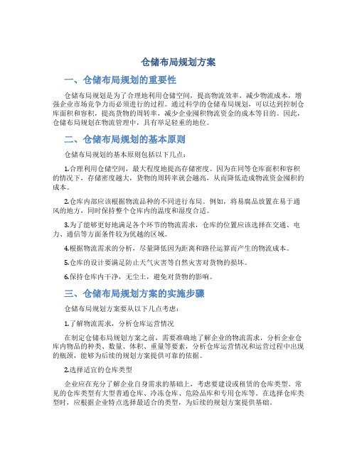 仓储布局规划方案 (3)