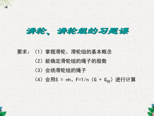 八年级物理ppt课件 滑轮