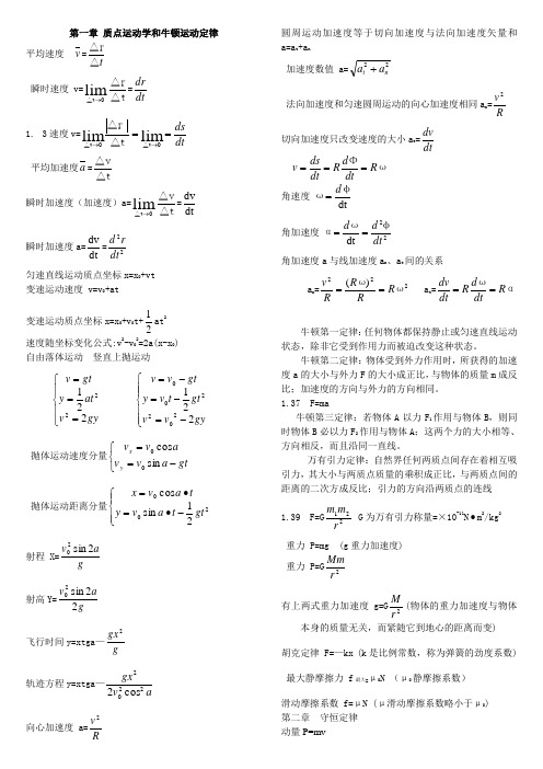 物理竞赛所有公式