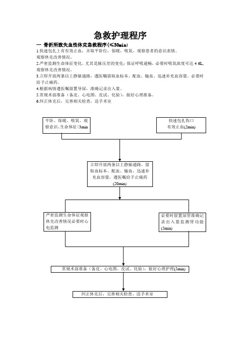 急救护理程序