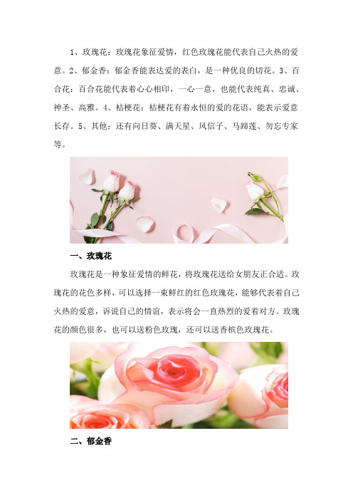 送花给女朋友送什么花