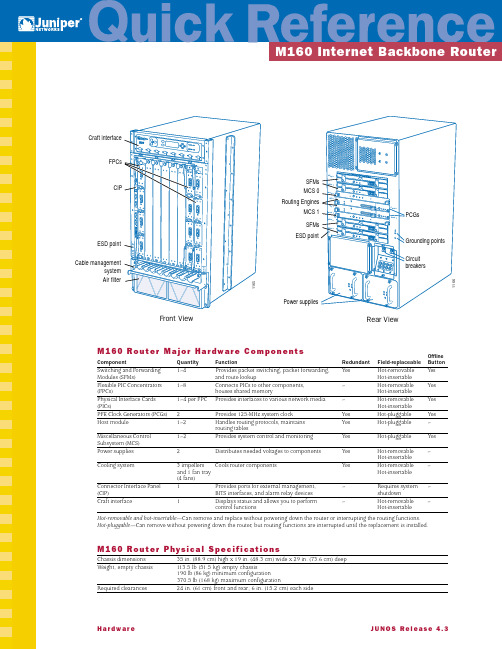 JUNOS M160路由器手册说明书