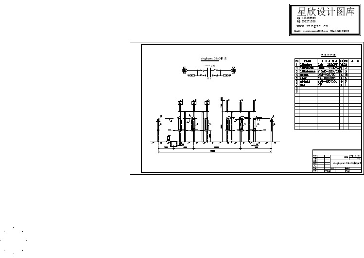 220kV变电站设计施工CAD断面平面图