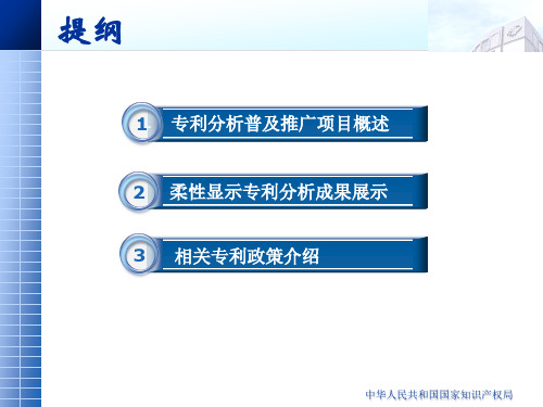 国家知识产权局专利分析项目及成果介绍