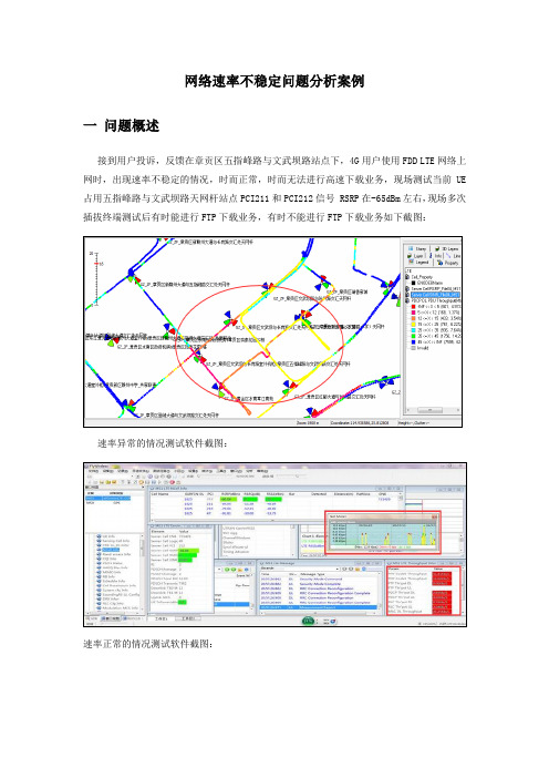 网络速率不稳定问题分析案例