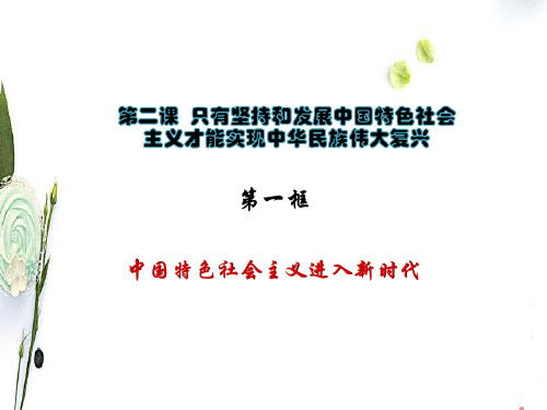 4.1中国特色社会主义进入新时代 课件(共18张PPT)