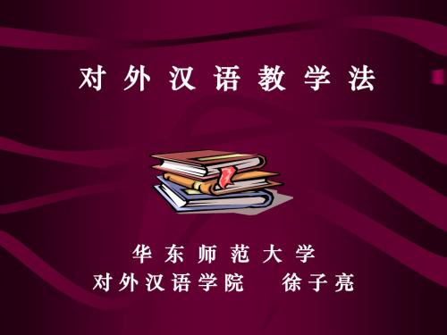 对外汉语教学法-精品