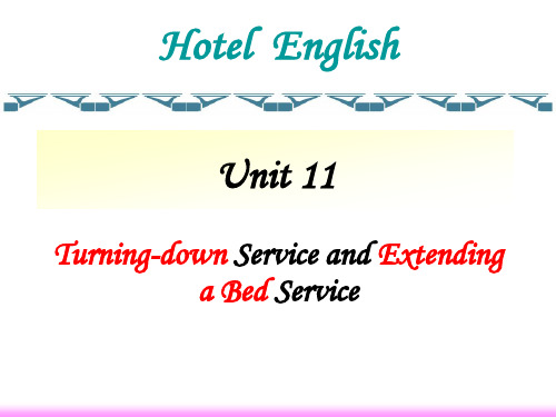 turn-down service