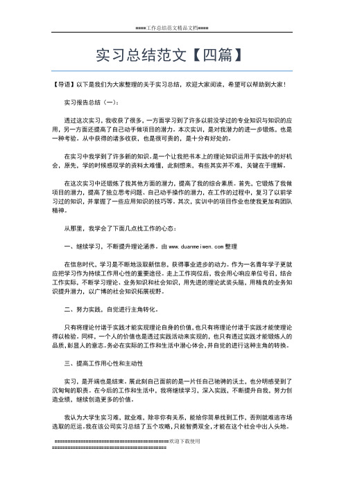 2020年最新计算机专业实习总结工作总结文档【十篇】