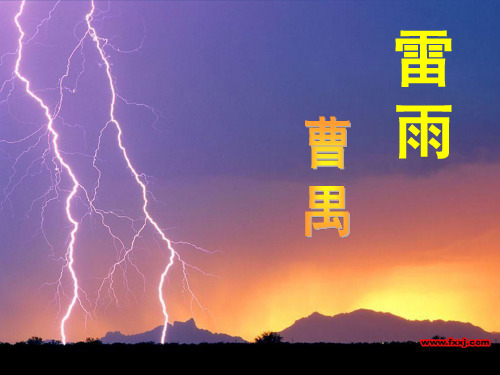 苏教版高中语文必修四ppt课件6《雷雨》3