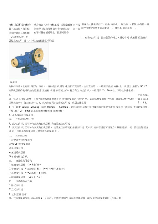 电梯曳引机分析解析