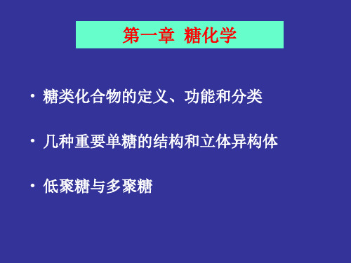 糖类化合物的定义