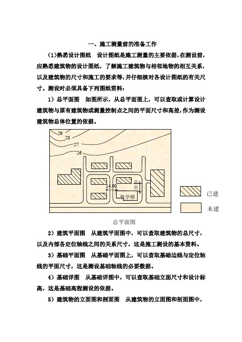 施工员测量放线重要步骤—一看就会