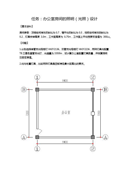 办公室照明(光照)设计详解