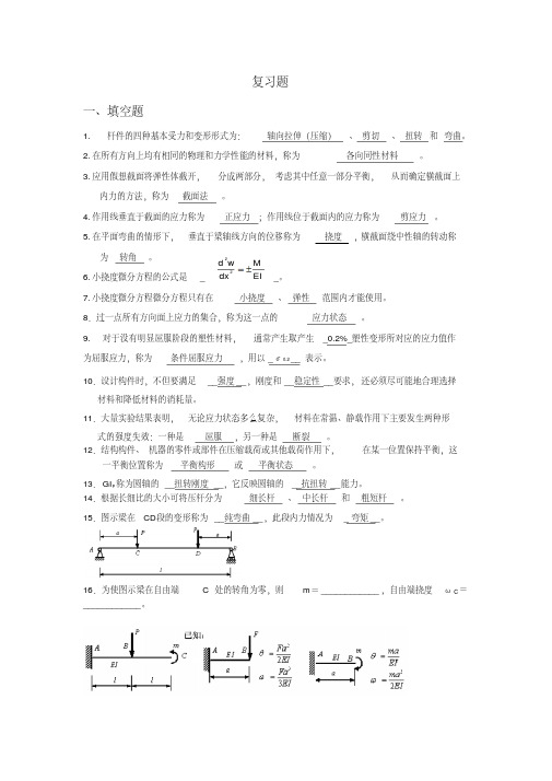 最新材料力学期末复习材料.pdf