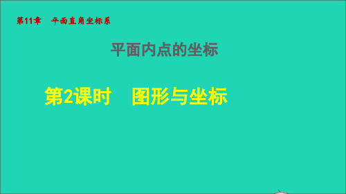 八年级数学上册第11章平面直角坐标系11.1平面内点的坐标2图形与坐标授课课件新版沪科版2